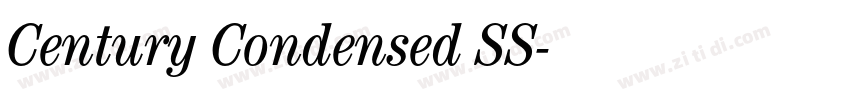 Century Condensed SS字体转换 Century Condensed SS字体转换